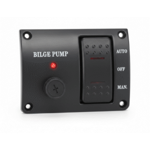 BILGE PUMP SWITCH ABS BK 12V 3P WP 82*63MM