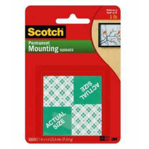 PERMANENT MOUNTING SQUARES 1"x1