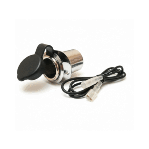 SS POWER SOCKET W/RUBBER CAP 12V